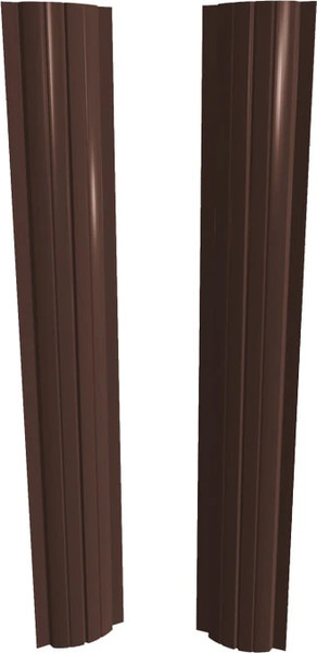 Изображение товара Штакетник металлический Скайпрофиль Европланка-Ислочь 108 прямой Пэ RAL8017 (1.2м, 10шт)