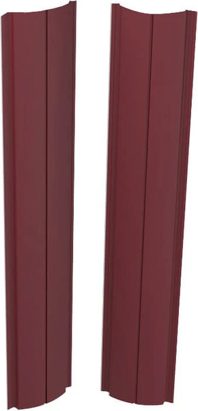 Изображение товара Штакетник металлический Скайпрофиль Европланка-Свитязь 130 прямой Пэ RAL3005 (1.2м, 10шт)