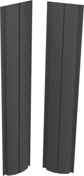 Изображение товара Штакетник металлический Скайпрофиль Европланка-Свитязь 130 прямой Пэ RAL7024 (1.7м, 10шт)