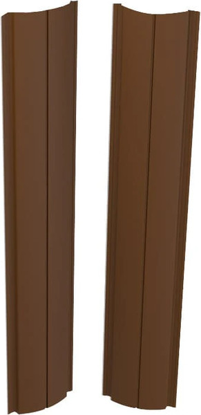 Изображение товара Штакетник металлический Скайпрофиль Европланка-Свитязь 130 прямой Пэ RAL8017/8017 (1.5м, 10шт)