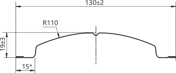 Изображение товара Штакетник металлический Скайпрофиль Европланка-Свитязь 130 прямой Пэ RAL8017 (1.2м, 10шт)