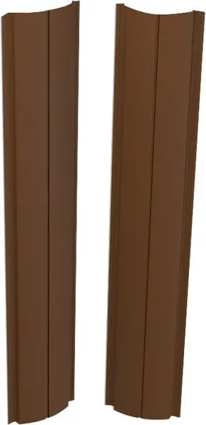 Изображение товара Штакетник металлический Скайпрофиль Европланка-Свитязь 130 прямой Пэ RAL8017 (1.7м, 10шт)