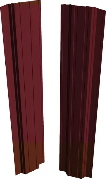 Изображение товара Штакетник металлический Скайпрофиль П-образный 111 Престиж прямой Пэ-RAL3005/3005 (1.5м, 10шт)