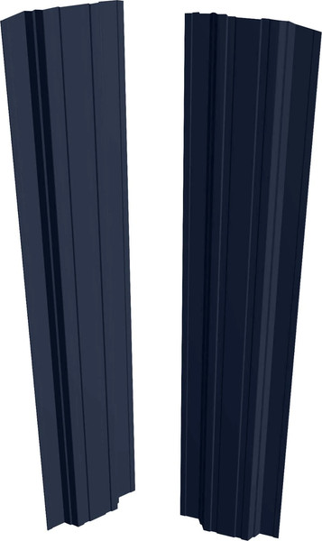 Изображение товара Штакетник металлический Скайпрофиль П-образный 111 Престиж прямой Пэ RAL7024 (1.5м, 10шт)