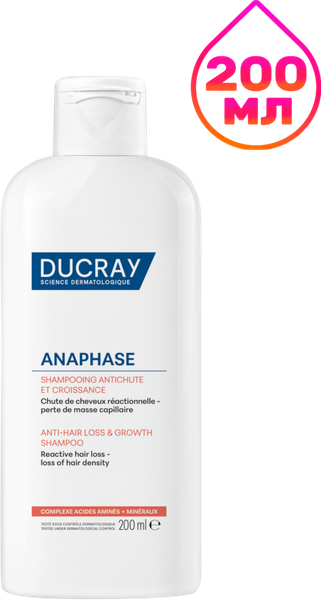 Изображение товара Шампунь для волос Ducray Anaphase замедляющий выпадение (200мл)
