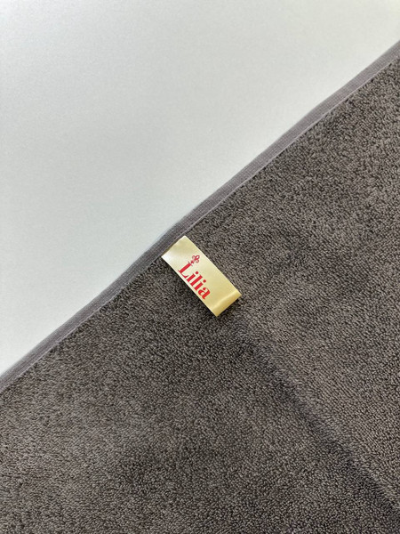 Изображение товара Полотенце Lilia Бордюр Махровое 50x100 470г (темно-серый)