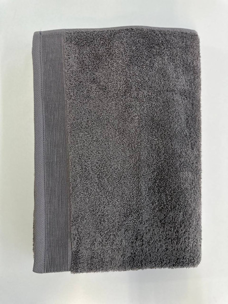 Изображение товара Полотенце Lilia Бордюр Махровое 50x100 470г (темно-серый)