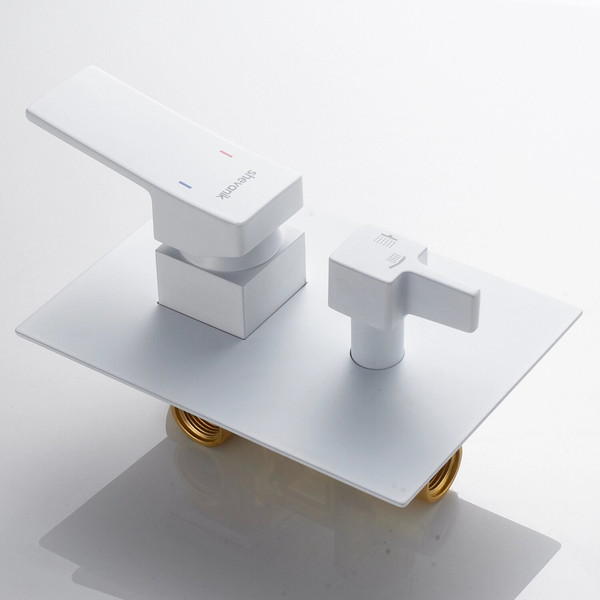 Изображение товара Душевая система со смесителем Shevanik S4035C (белый)