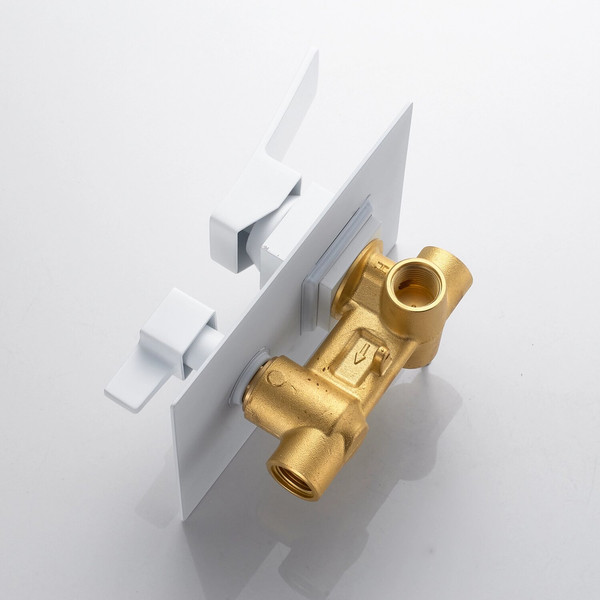 Изображение товара Душевая система со смесителем Shevanik S4035C (белый)