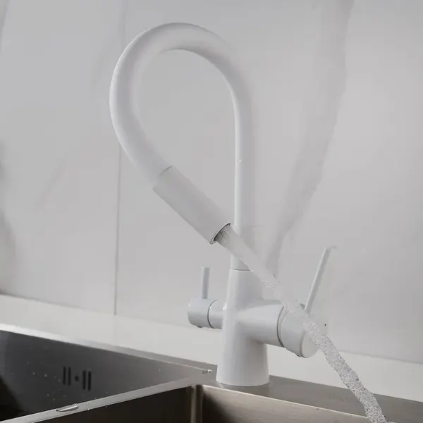 Изображение товара Смеситель Shevanik S668C (белый)