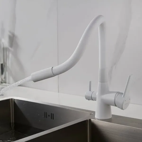 Изображение товара Смеситель Shevanik S668C (белый)