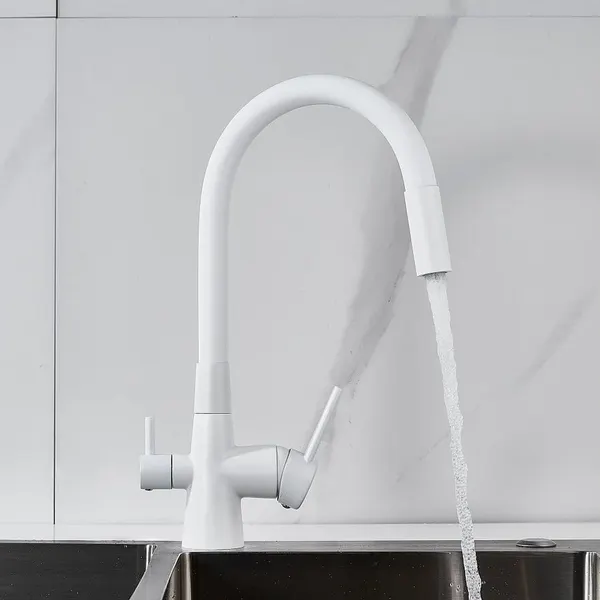 Изображение товара Смеситель Shevanik S668C (белый)