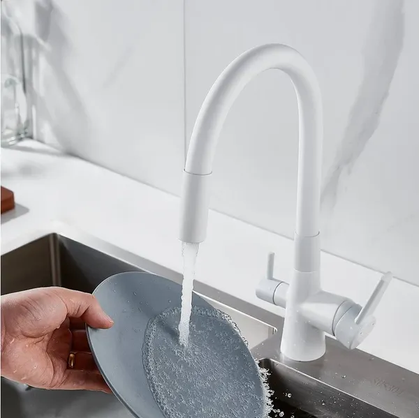 Изображение товара Смеситель Shevanik S668C (белый)