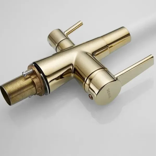 Изображение товара Смеситель Shevanik S668E (белый/золото)