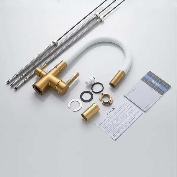 Изображение товара Смеситель Shevanik S668G (золотой сатин)