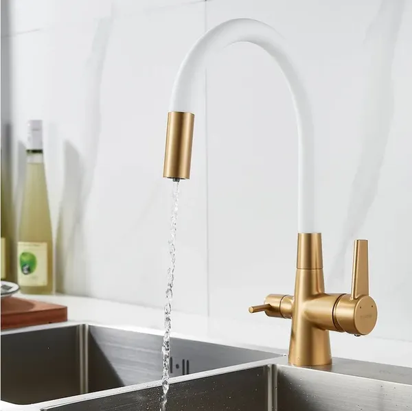 Изображение товара Смеситель Shevanik S668G (золотой сатин)