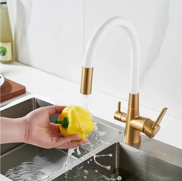 Изображение товара Смеситель Shevanik S668G (золотой сатин)