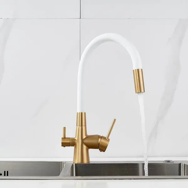 Изображение товара Смеситель Shevanik S668G (золотой сатин)