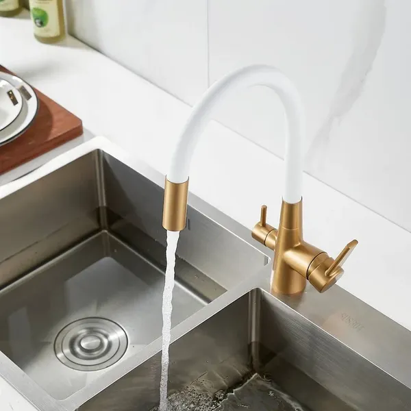 Изображение товара Смеситель Shevanik S668G (золотой сатин)