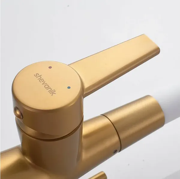 Изображение товара Смеситель Shevanik S668G (золотой сатин)