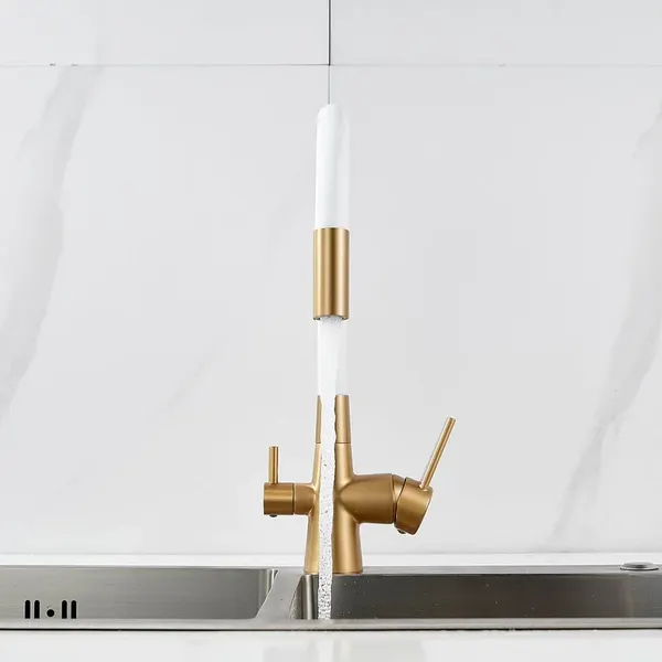 Изображение товара Смеситель Shevanik S668G (золотой сатин)