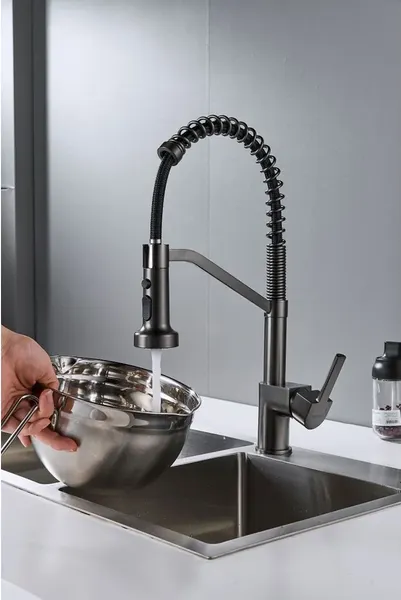 Изображение товара Смеситель Shevanik S963T (оружейная сталь)