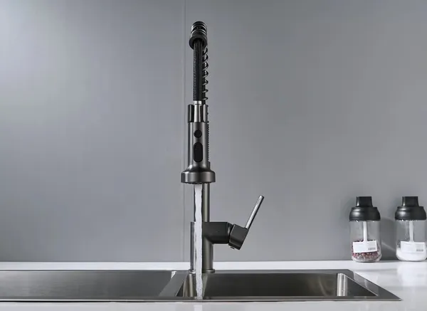 Изображение товара Смеситель Shevanik S963T (оружейная сталь)