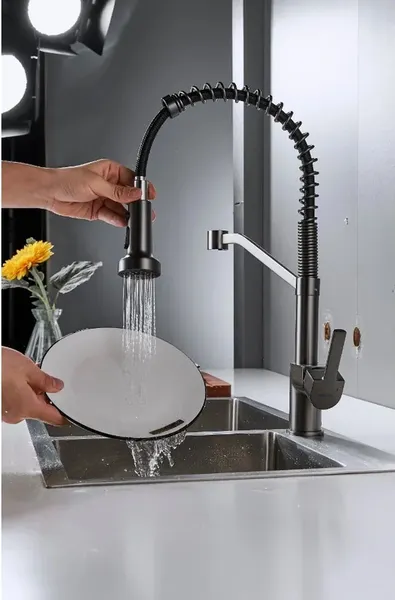 Изображение товара Смеситель Shevanik S963T (оружейная сталь)