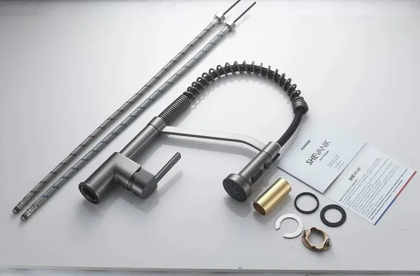 Изображение товара Смеситель Shevanik S963T (оружейная сталь)