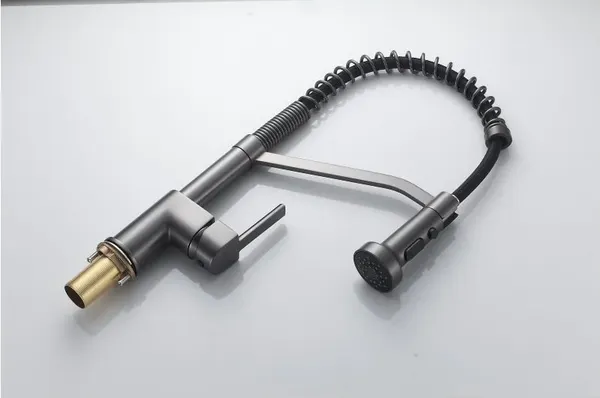 Изображение товара Смеситель Shevanik S963T (оружейная сталь)