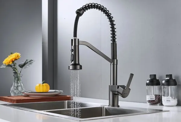 Изображение товара Смеситель Shevanik S963T (оружейная сталь)