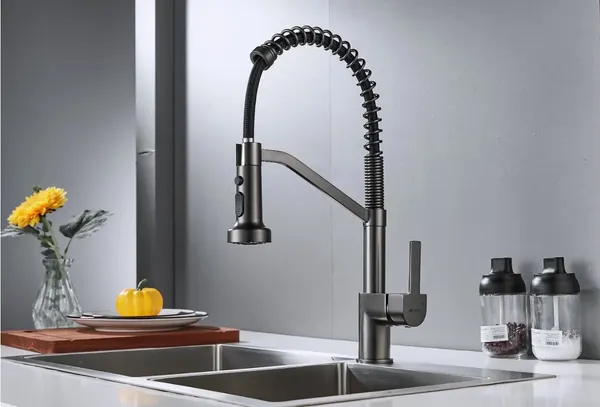 Изображение товара Смеситель Shevanik S963T (оружейная сталь)