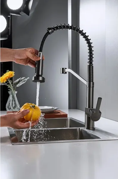 Изображение товара Смеситель Shevanik S963T (оружейная сталь)