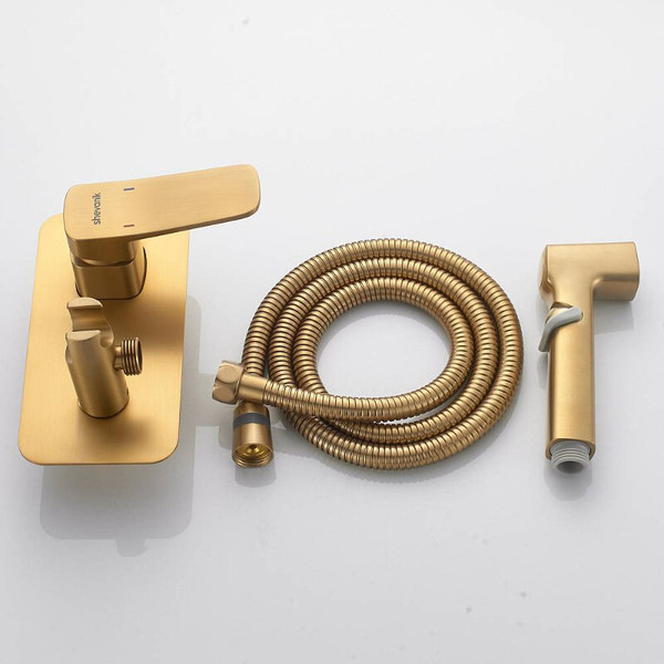 Изображение товара Гигиенический душ со смесителем Shevanik S9905G (золотой)