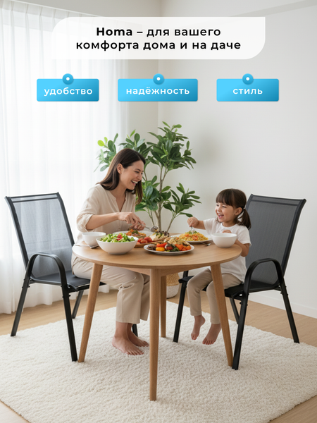 Изображение товара Комплект стульев садовых Homa C007-2 (2шт)