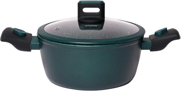 Изображение товара Кастрюля ЦУМ 1947 С крышкой 26x11 (изумрудный)