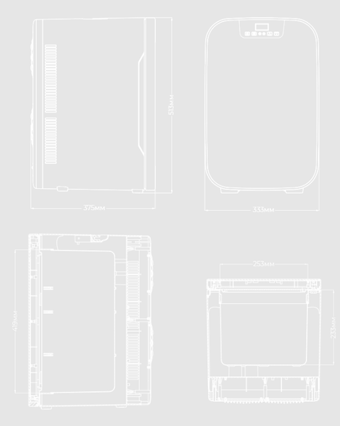 Изображение товара Холодильник для косметики Meyvel MB-25HC1W