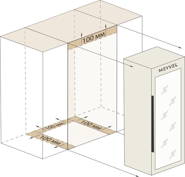 Изображение товара Винный шкаф Meyvel MV53-KBF2