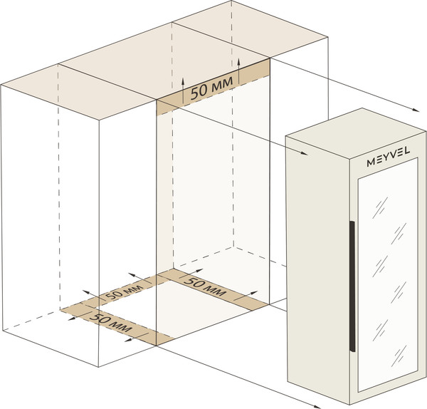 Изображение товара Винный шкаф Meyvel MV98-KBF2