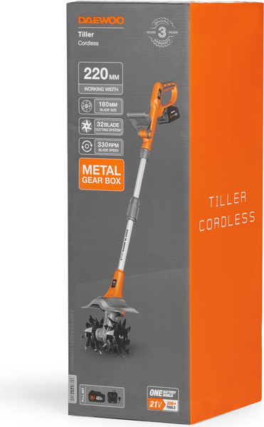 Изображение товара Мотокультиватор аккумуляторный Daewoo Power DAT 2521Li SET