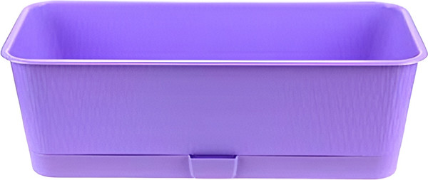 Изображение товара Кашпо 5 Plast Прованс Балконный ящик (9.5л, лавандовый, с подставкой)