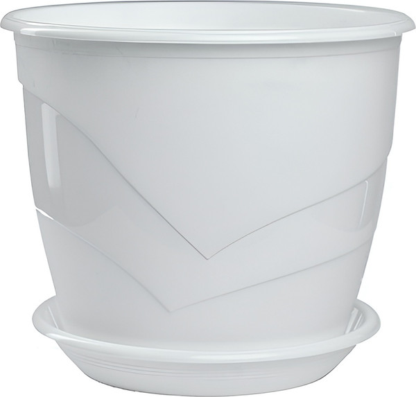 Изображение товара Вазон 5 Plast Фиалочница Венеция D12 (750мл, белый)