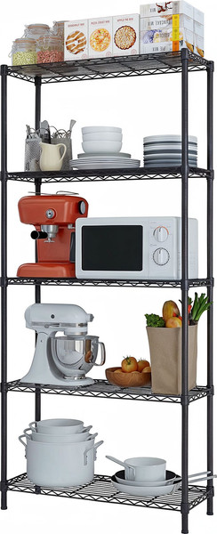 Изображение товара Стеллаж металлический Стелла-техник СРС6035180П5В (черный)