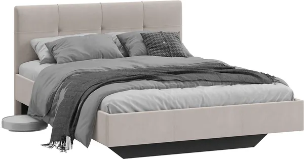 Изображение товара Полуторная кровать ТриЯ Элис с мягкой обивкой Тип 1 140x200 Исп.2 (велюр ultra cashmere)