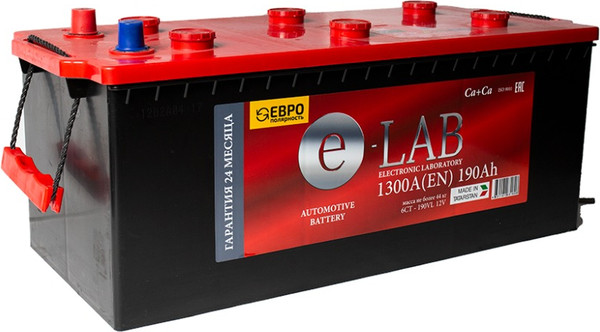 Изображение товара Автомобильный аккумулятор E-Lab 190 Ah (3) 1 300A D5 6CT-190 / 190 111 K11 E (190А/ч)