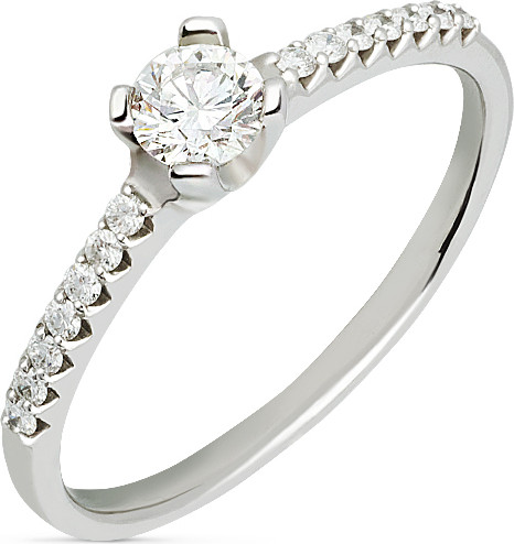 Изображение товара Кольцо из белого золота Кристалл CB11600226773 (р.16, с бриллиантами)