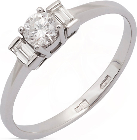 Изображение товара Кольцо из белого золота Кристалл CB23600226773 (р.19.5, с бриллиантами)