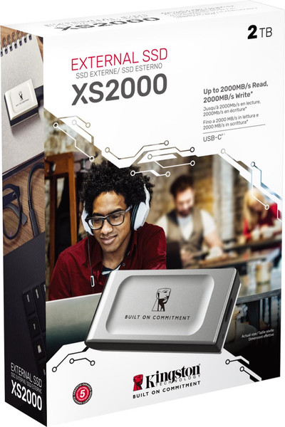 Изображение товара SSD диск Kingston XS2000 2TB / SXS2000/2000GA (серебристый)