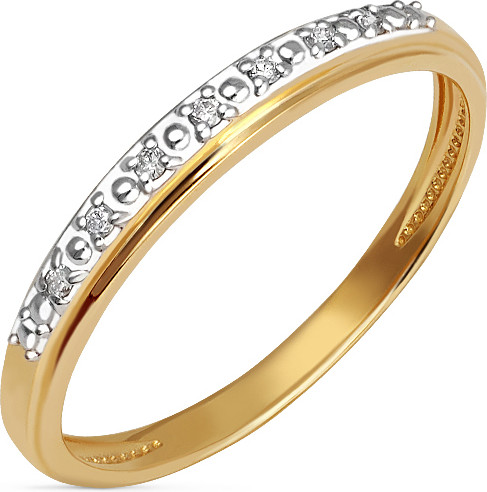 Изображение товара Кольцо из желтого золота Кристалл CK43000226773 (р.17.5, с бриллиантами)