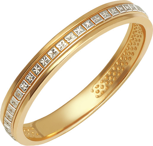 Изображение товара Кольцо из комбинированного золота Кристалл CK35200226773 (р.16.5)